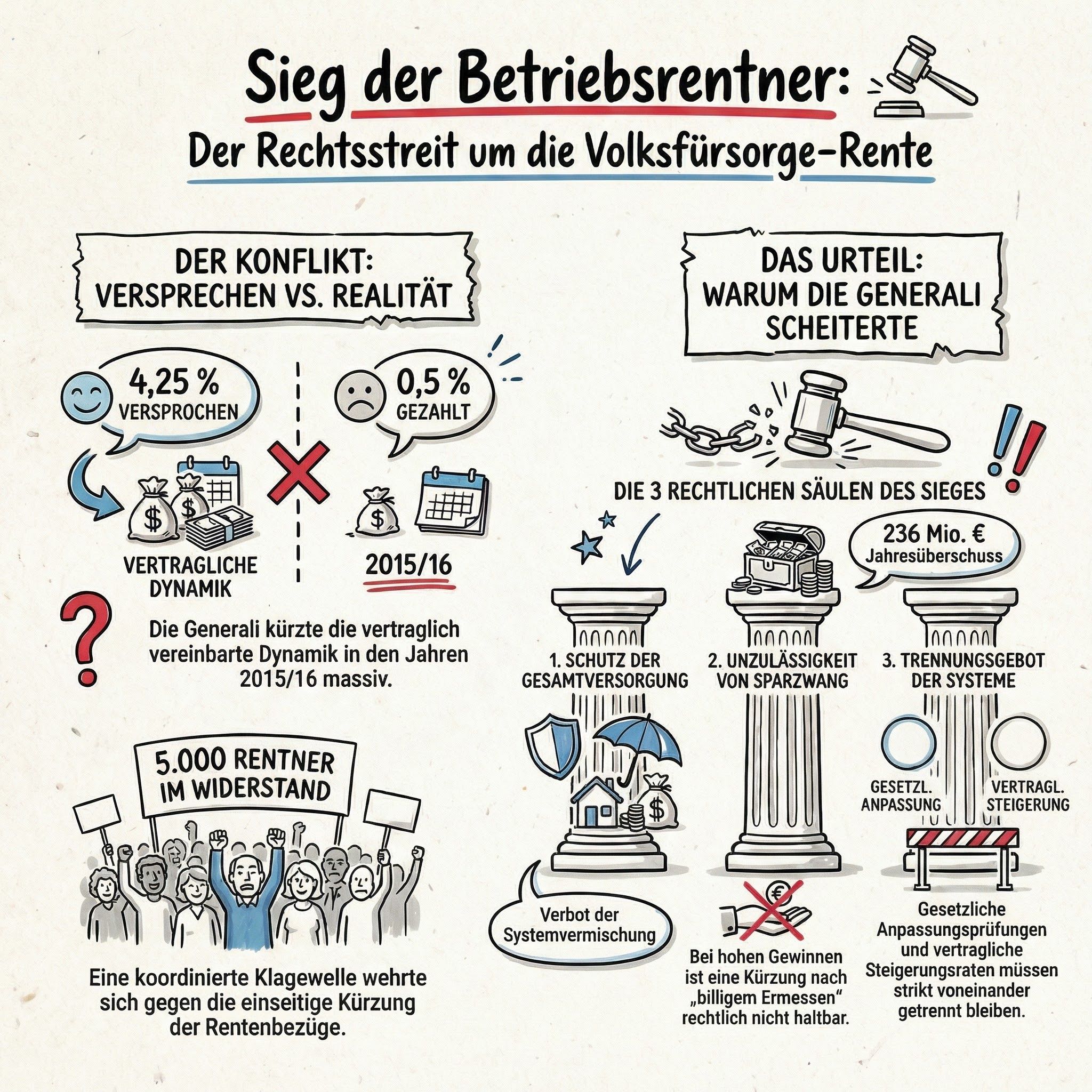 KeineSorge.org: Gemeinsam stark für Volksfürsorge-Betriebsrenten. Hilfe gegen unrechtmäßige Rentenkürzungen der Generali
